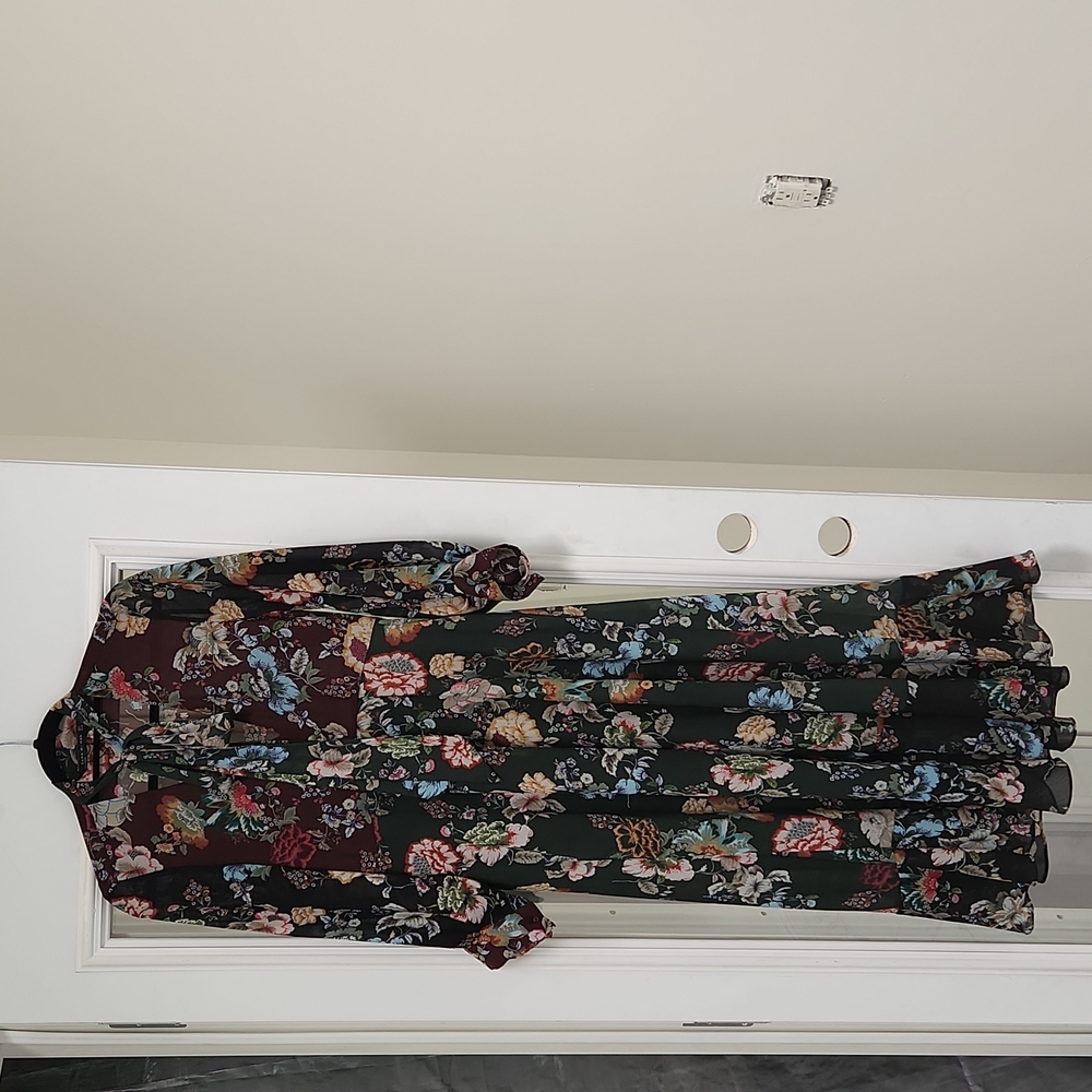 Zara floral maxi dress